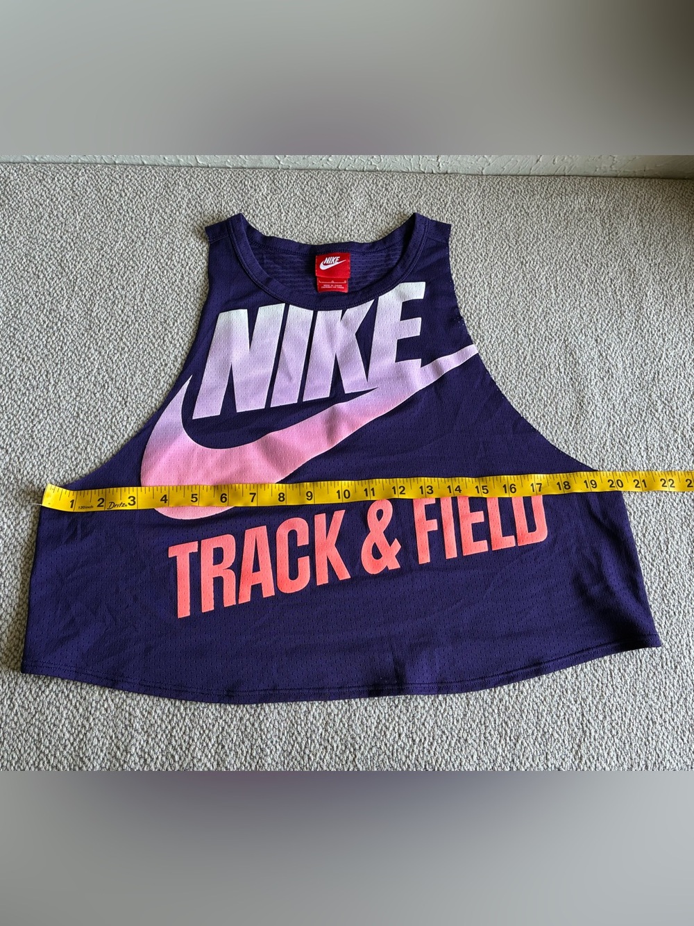 Nike Track & Field Mesh Tank Top Purple Pink Women's Sz L. - Picture 5 of 11